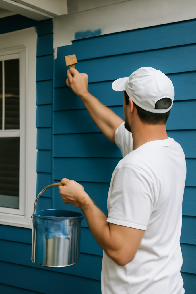 High-quality exterior paintwork boosting home value and resisting harsh weather elements.
