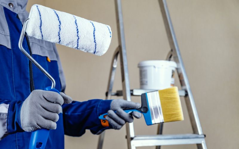 Freshly painted home exterior with long-lasting finish to endure tough weather.
