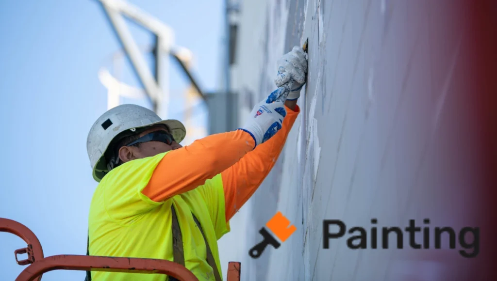 Expert commercial painting services transforming business interiors with smooth, high-quality wall finishes.
